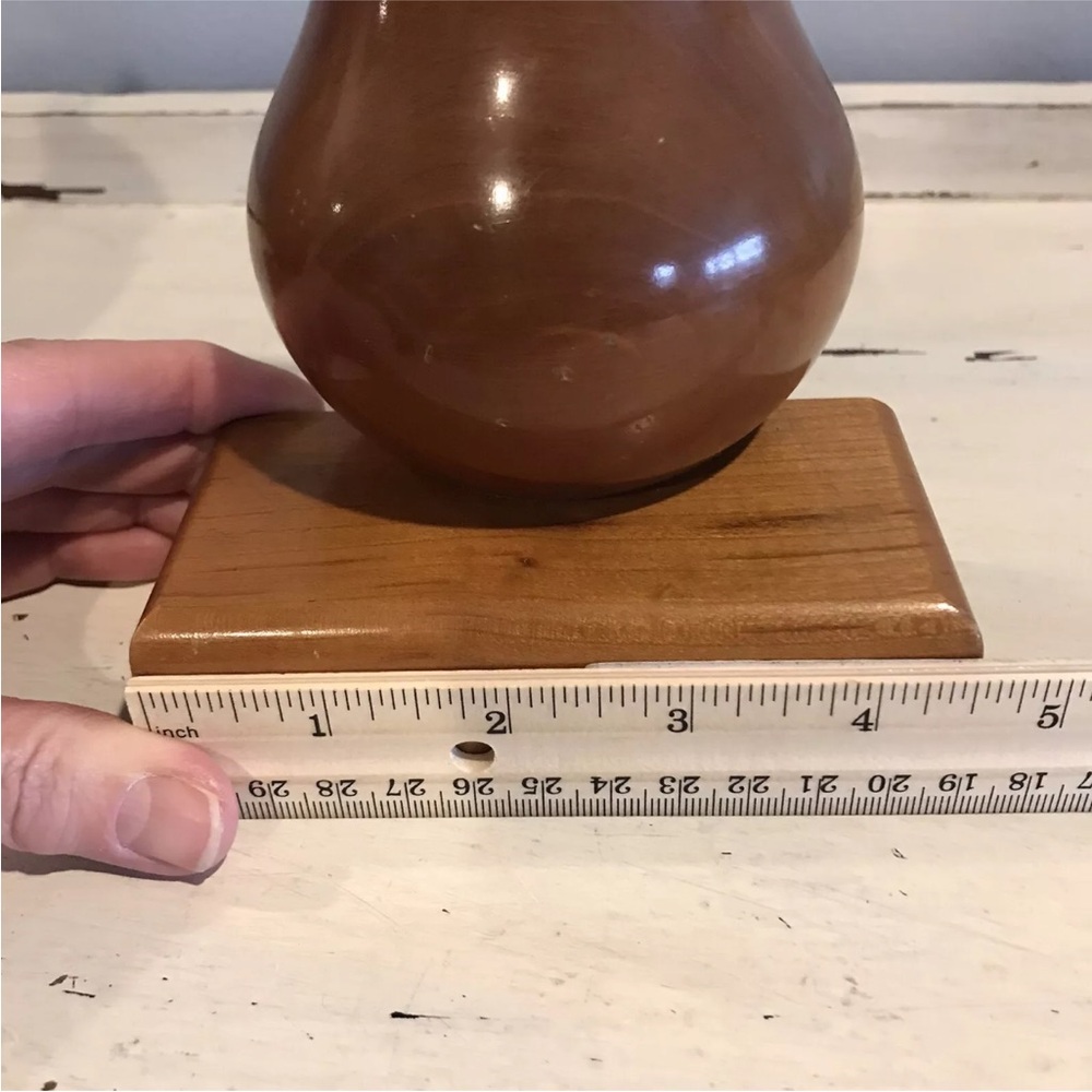 Vintage MCM Ironwood Matching Pear Bookends Art Deco - Picture 12 of 16